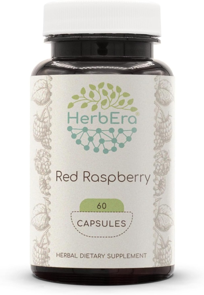 HerbEra Red Raspberry 60 Κάψουλες, 500 mg, Red Raspberry (Rubus idaeus) Αποξηραμένο Φύλλο (60 Κάψουλες)