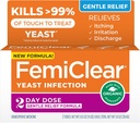 FemiClear Gentle Relief Formula 2 Ημέρα Θεραπεία Μόλυνσης, Απαλή Φόρμουλα για Περισσότερα Ευαίσθητα Πρόσωπα, Όλα-Φυσικά Συστατικά Αλοιφή + Εξωτερική Αλοιφή Αρωματισμού, Προϊόντα Γυναικείου Φροντίδας