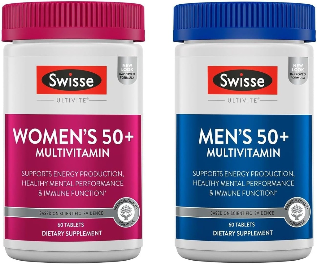 Swisse καθημερινή πολυβιταμίνη για άνδρες & γυναίκες 50 και πάνω Combo