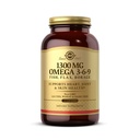 Solgar 1300 mg Omega 3-6-9, 120 Softgels - συμπλήρωμα ιχθυελαίου - Υποστήριξη για την κοινή & δερματική υγεία - Περιλαμβάνει λιναρόσπορο & βόριο - Περιέχει EPA & DHA Ωμέγα 3 λιπαρά οξέα - 40 Σερβιέτες