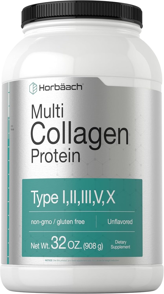 Horbaach Multi Collagen Protein Powder 32 oz 