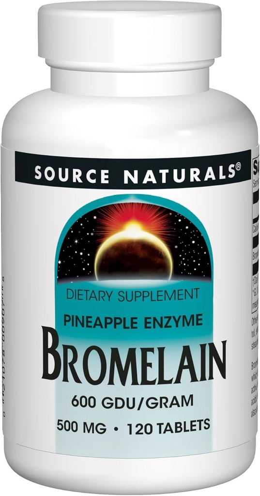 Source Naturals Bromelain 500mg Proteolytic Enzyme Supplement - 120 δισκία (πακέτο του 2)