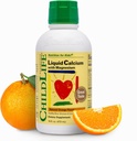 CHILDLIFE ESSENTIALS Liquid Calcium Supplement for Kids - Baby Calcium with Magnesium, Zinc, and Vitamin D3 - Orange Flavor, 16 fl oz (1 Pack)