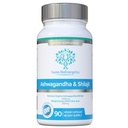 Ashwagandha & Shilajit - Ashwagandha KSM-66 1000mg & Καθαρισμένο εκχύλισμα Shilajit 200mg (50% Fulvic Acid) - Χωρίς τεχνητά πληρωτικά, υποδοχές ή παράγοντες ροής - Κατάλληλο για Vegans
