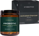 CYMBIOTIKA Probiotic 50 Δισεκατομμύρια CFU & ενεργοποιημένο συμπλήρωμα υγρού άνθρακα, υποστηρίζει υγιή πέψη για άνδρες και γυναίκες, στομάχι Detox & Digestive Relief, βοηθά Alleviate Αέριο & Bloating, εύκολο στη χρήση