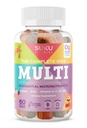 SUKU The Complete Kids Multivitamin Gummies – Βιταμίνες A, C, D, E, B6, B12, Folate & Zinc – Ανοσολογική Υποστήριξη, Χωρίς ζάχαρη, Χωρίς γλουτένη, Μη ΓΤΟ, Τροπικό άρωμα Bonanza – 60 Count
