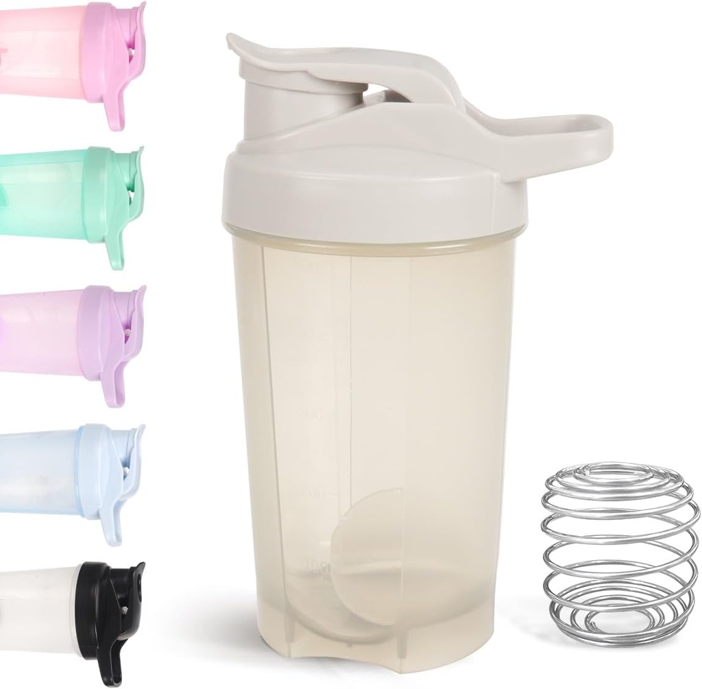 D.Y.A. 16oz Shaker μπουκάλι, Leak Proof Sports Shakes για το Shakes πρωτεΐνης, Shake Bottle για την προ προπόνηση και τα ταξίδια για να πάει, BPA δωρεάν και εύκολο καθαρό μπουκάλι shakeer πρωτεϊνών, Grey