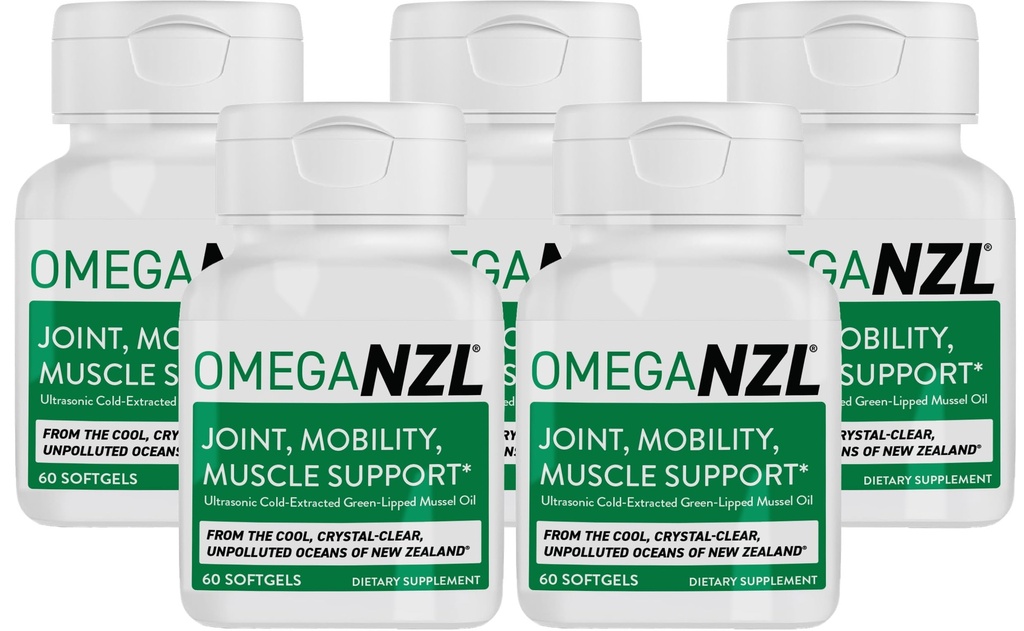 Original Omega-3 κοινό συμπλήρωμα υποστήριξης, καλύτερη φυσική ανακούφιση των μυών, πράσινο-Liped λάδι μύδια, 300 Softgels, χωρίς ψαρική επίγευση