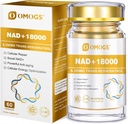 OMOGS NAD+ 300 mg + Trans-Resveratrol 200 mg, Pure NAD Supplement, Max Absorption, Boosting Supplement for DNA Repair, Healthy Aging, Cellular Energy & Longevity, 60 Capsules