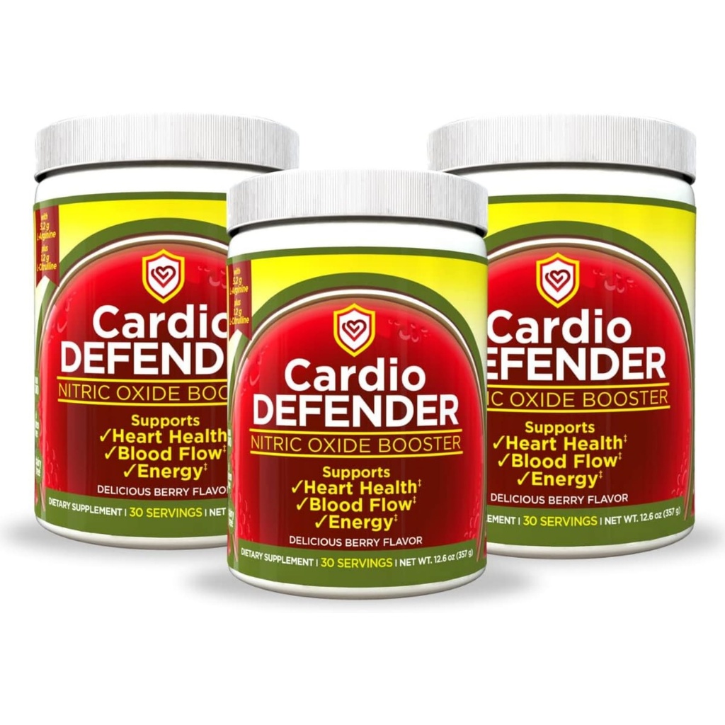 3 Pack, Nitric Oxide Booster Powder – L-αργινίνη 5,200mg + L-Citrulline 1.200mg – Καρδιακή Υγεία Ποτό Mix - Υγεία της καρδιάς, ροή αίματος, ενέργεια, αντοχή - L-αργινίνη σκόνη, Berry Γεύση