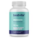 BESTVITE Μελατονίνη 30mg (120 κάψουλες χορτοφάγων) - Όχι Stearates - Vegan - Μη ΓΤΟ - Χωρίς γλουτένη - Υψηλή δόση Μελατονίνη