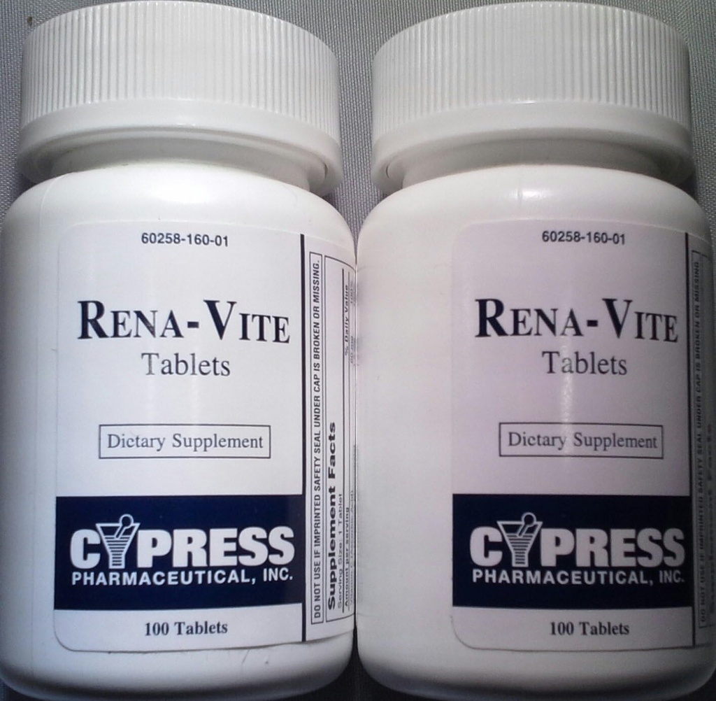 Φαρμακευτικά δισκία Cypress Rena- Vite, 100 δισκία ανά φιάλη (2 φιάλες)