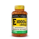 MASON ΦΥΣΙΚΗ Βιταμίνη E 450 mg (1, 000 IU) - Αντιοξειδωτικό και Ουσιαστικό Θρεπτικό, Υγιές Ανοσοποιητικό Σύστημα, Δέρμα και Μάτια, Συμπλήρωμα Ολικού Σώματος, 50 Softgels