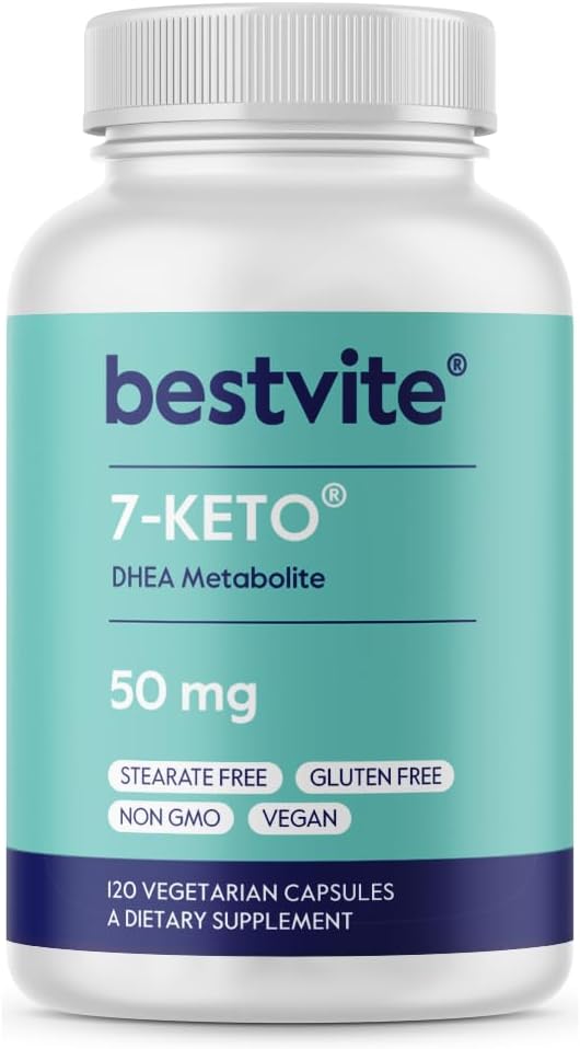 BESTVITE 7- Keto 50 mg DHEA (120 κάψουλες χορτοφάγων) - Δεν Stearates