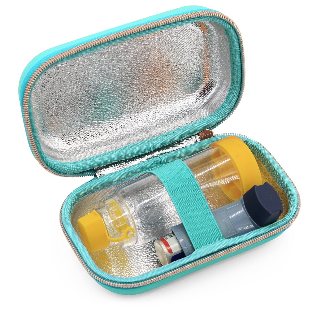 Η περίπτωση Asthma Inhaler ταιριάζει στον Διαχωριστή Εισπνοών για Ενήλικες, Μάσκες, Κάτοχος Εισπνοών και Περισσότερα - Συμπαγές μέγεθος ταιριάζει 6.25" Μέγιστο, περιλαμβάνει ASTHMA ΥΠΟΘΕΣΗ ΜΟΝΟ