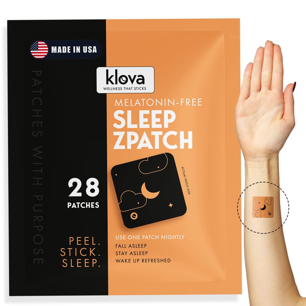 Klova Melatonin-Free Sleep Patches for Adults 