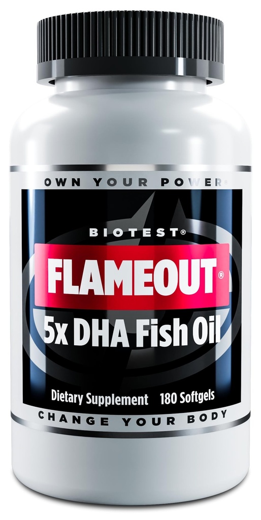 Biotest Flamout 5X DHA ιχθυέλαιο, 60 εξυπηρετούν - 4200mg Omega-3-180 Softgels