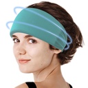 Crimmy Ημικρανία Κεφαλαλγία ανακούφιση Cap, Ψύξη Gel κεφαλόδεσμος Neck Wrap Hat Mask, Καταπραϋντική Ice Pack Κεφαλή πρόσωπο κρύο συμπίεση για άγχος έντασης & Hangover