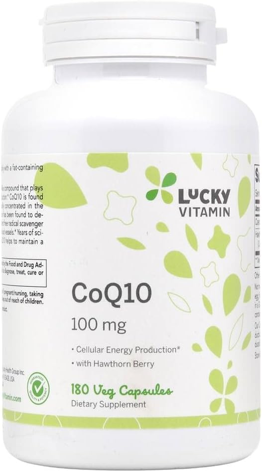 Τυχερή Βιταμίνη - CoQ-10 με Hawthorn Berry 100 mg. - 180 κάψουλες Veg