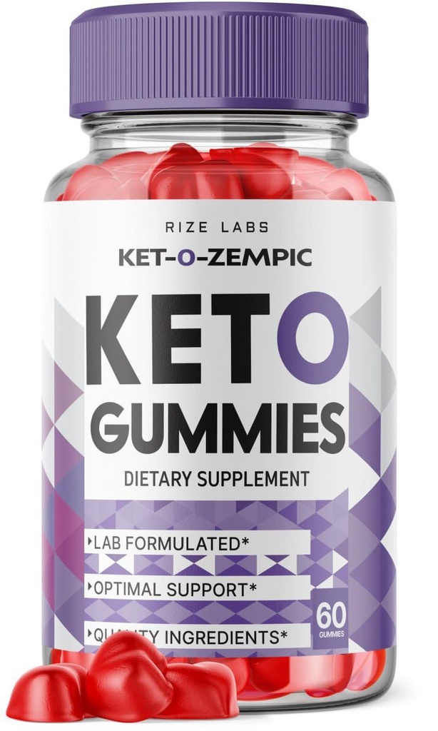 rize labs - Ket-O-Zempic Keto ACV Gummies για Σύνθετη απώλεια βάρους με μηλίτη ξύσμα μήλου, συμπλήρωμα βοηθά στη μείωση του λίπους κοιλιάς (60 Gummies)