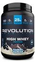 Revolution Nutrition, High Whey, Protein Powder 2LB, Whey Isolate, Gluten Free, Lean Muscle Mass for Men & Women, 25g of Protein Per Scoop, 908 g, 24 Servings (Cookies & Cream, 2 Pound)