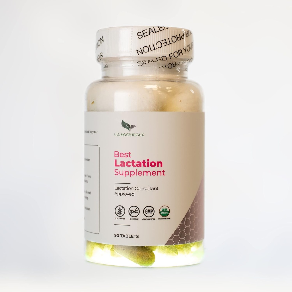 Organic Best Lactation Supplement Tablets - Κατσίκες Rue, Ευλογημένη Γαϊδουράγκαθο Γάλα, Fenugreek - Σύμβουλος Γαλουχίας Εγκεκριμένο - Εργαστηριακό Δοκιμασμένο - cGMP Manufacturing
