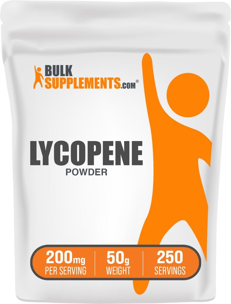 BulkSupplements.com Lycopene Powder - Lycopene Supplement, Lycopene Supplement, Lycopene Supplement, Lycopene Supplement, Lycopene Supplement, Lycopene Supplement, Lycope 10mg - Antioxidants Supplement, Gluten Free, 200mg per Serving, 50g (1.8 oz) (Pack of 1)