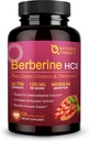 NATURE TARGET Berberine HCl 1200mg, Berberine Supplement with Ceylon Cinnamon, Chromium - Supports Immune, Gastrointestinal & Heart Health, Non-GMO, 120 Capsules