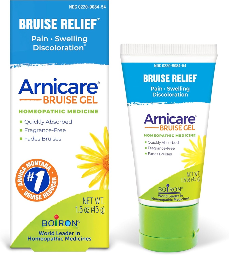 Boiron Arnicare Μώλωπες Gel για την ανακούφιση του πόνου, φλεγμονή ή πρήξιμο, πόνο, και αποχρωματισμός - Μη λιπαρή και αρωμάτων-ελεύθερο - 1,5 oz