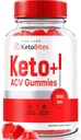 rize labs KetoBites Keto+ACV Gummies, All Natural Gummies for Advanced Weight Loss, Apple Cider Vinegar Supplement, Official Reviews (60 Gummies)