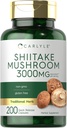 Carlyle Shiitake Mushroom Extract | 3000mg | 200 Capsules | Non-GMO, Gluten Free