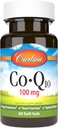 Carlson - Co-Q10, 100 mg, Ενεργειακή Παραγωγή & λειτουργία καρδιάς, 60 Softgels