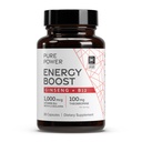 Δρ. Mercola Pure Power Energy Boost, 30 Υπηρεσίες (30 κάψουλες), Ginseng + B12, Συμπλήρωμα διατροφής, Ενισχύει τη σωματική και ψυχική ενέργεια, μη ΓΤΟ