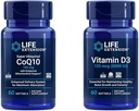 Επέκταση ζωής Super Ubiquinol CoQ10 με ενισχυμένη μιτοχονδριακή υποστήριξη & βιταμίνη D3 125 mcg (5000 IU), Υγεία των οστών