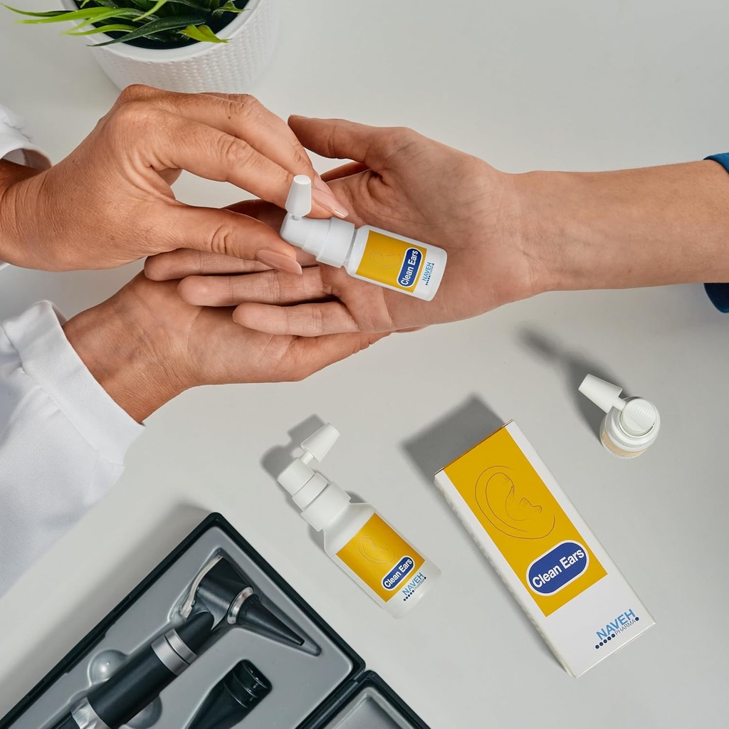 NAVEH PHARMA CleanEars Earwax Απομάκρυνση Σπρέι 0.5 Fl Oz