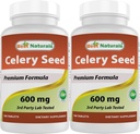 Best Naturals Celery Seed 600 mg 180 Tablets (180 Count (Pack of 2))