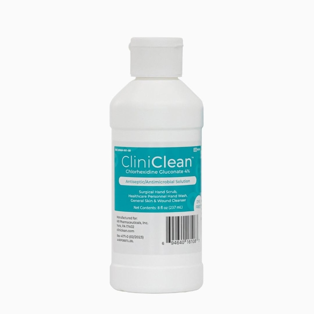 Versatile, Antiseptic Solution που περιέχει Chlorhexidine Gluconate 4% (CHG), Odorless, Dye-free, Ασθενής Pre-Op Prep, προσωπικό πλύσιμο χεριών, Χέρι Scrub (4 oz. Flip-Top - 1 φιάλη) - Τελική παρτίδα