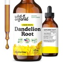 Άγρια & οργανικά Dandelion Root Extract Drops - Liver Cleanse Detox Υποστήριξη - Dandelion Βάμμα για την υγεία του ήπατος - Vegan, ζάχαρη & αλκοόλ-ελεύθερο συμπλήρωμα υγρού - 4 fl oz