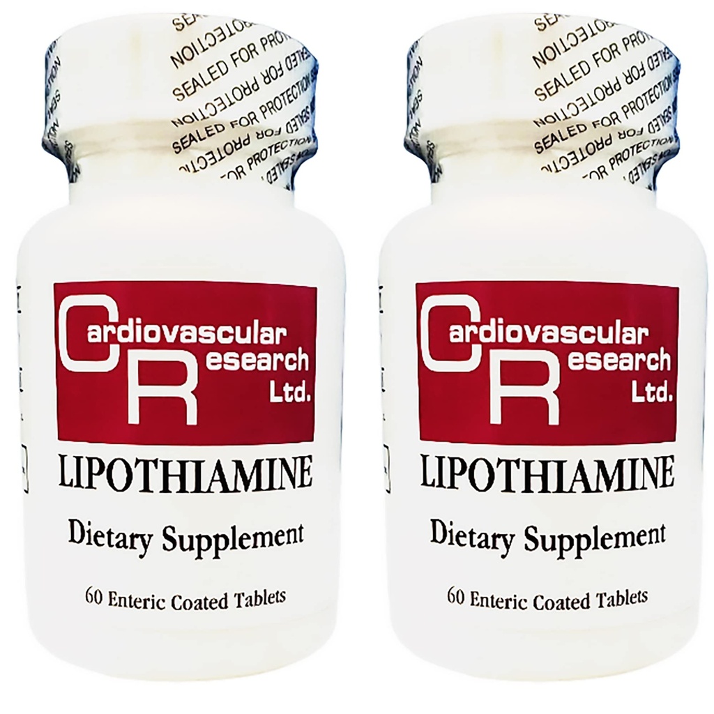 Καρδιαγγειακή έρευνα Lipohiamine B Συμπλήρωμα 120 Δισκία - Βιταμίνη Β1 Τώρα με Alpha Lipoic Acid - 2 X 60 Count