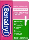 Benadryl αρχική αντοχή Itch διακοπή αντι-Itch κρέμα, diphenhydramine HCl Topical Αναλγητικό & ψευδάργυρος Acetate Προστατευτικό του δέρματος, ανακούφιση από τα περισσότερα εξωτερικά φαγούρα, 1 oz (πακέτο του 6)
