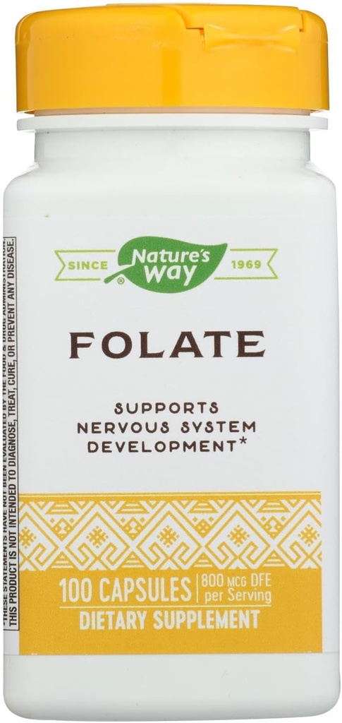 Οδός Φύσης - Φολικό οξύ, 800 mcg, 100 κάψουλες