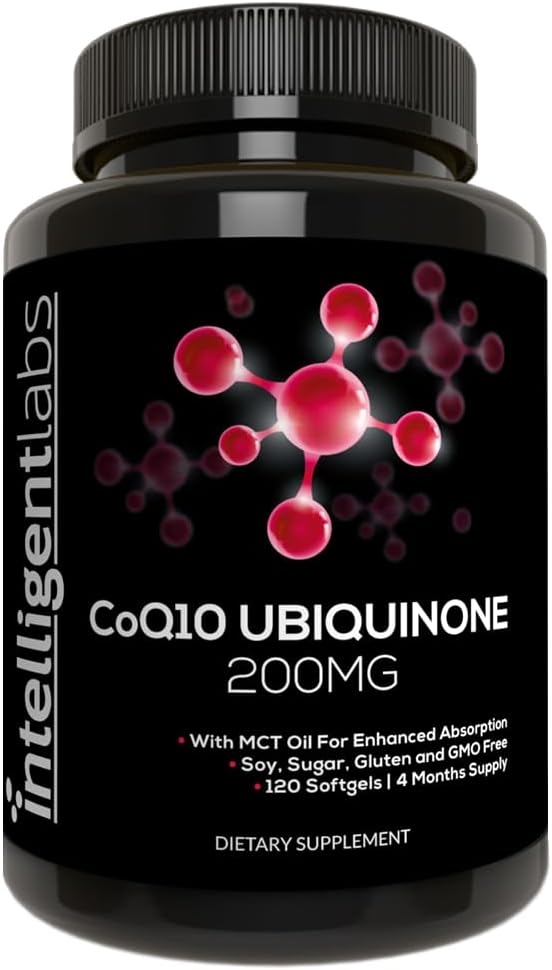 Ευφυή εργαστήρια CoQ10 Ubiquinone 200mg Softgels 