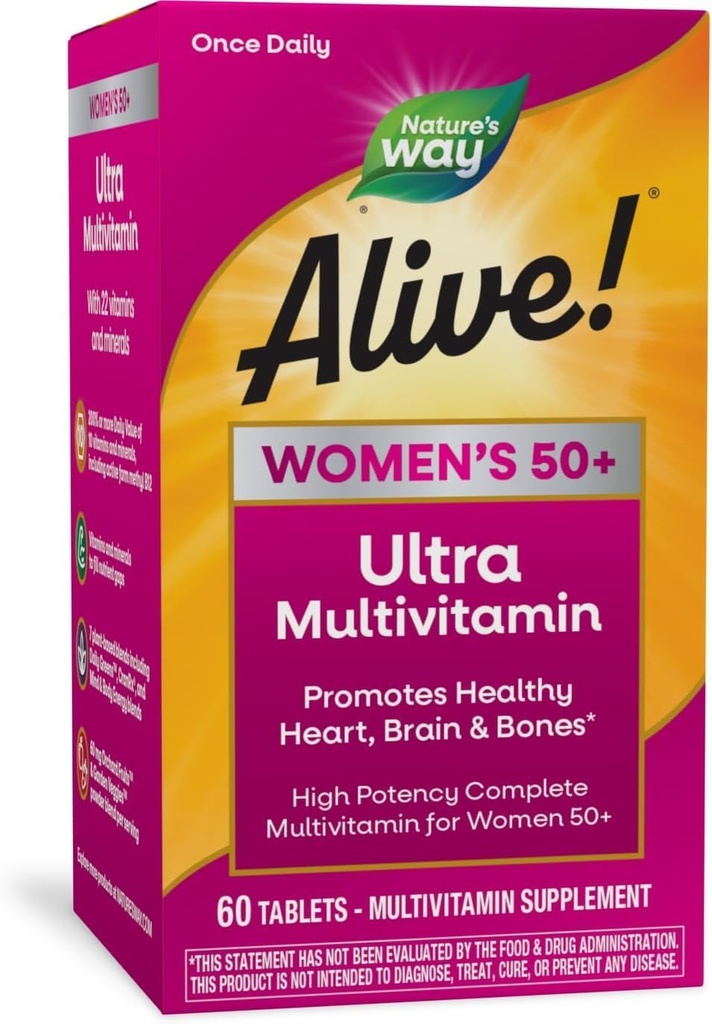 Ο Δρόμος της Φύσης Ζωντανός! Once Daily Women's 50 Plus Ultra Potency - 60 Tablets