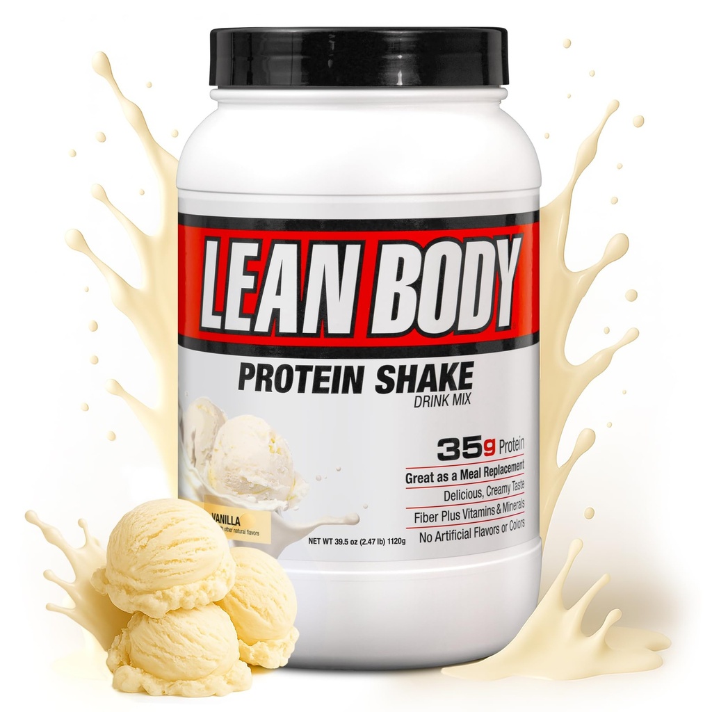 Διατροφή Labrada Lean Body Hi-Protein Replacement Meal Shake, Βανίλια, 2.47-Pound Tub Συσκευασία μπορεί να Vary