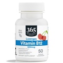 365 από το Whole Foods Market, Βιταμίνη B12 500mcg Lozenges, Φυσικό άρωμα κερασιού, Vegan, 50 Count