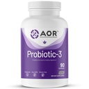 AOR, Probiotic 3, Digestive Aid for a Healthy Gassetric Tract, Gut Flora and Immune Response, Dietary Supplement, 45 Servings (90 Κάψουλες)
