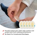 Clister Cushions (15PCS) Gel Υδροκολλοειδής Σφραγίδα Επιδέσμους για Δάχτυλα, Δάχτυλα,κούνια - Αδιάβροχα Πακέτα Πρόληψης Κυψέλης, Ultra-Thin Αυτοκόλλητο