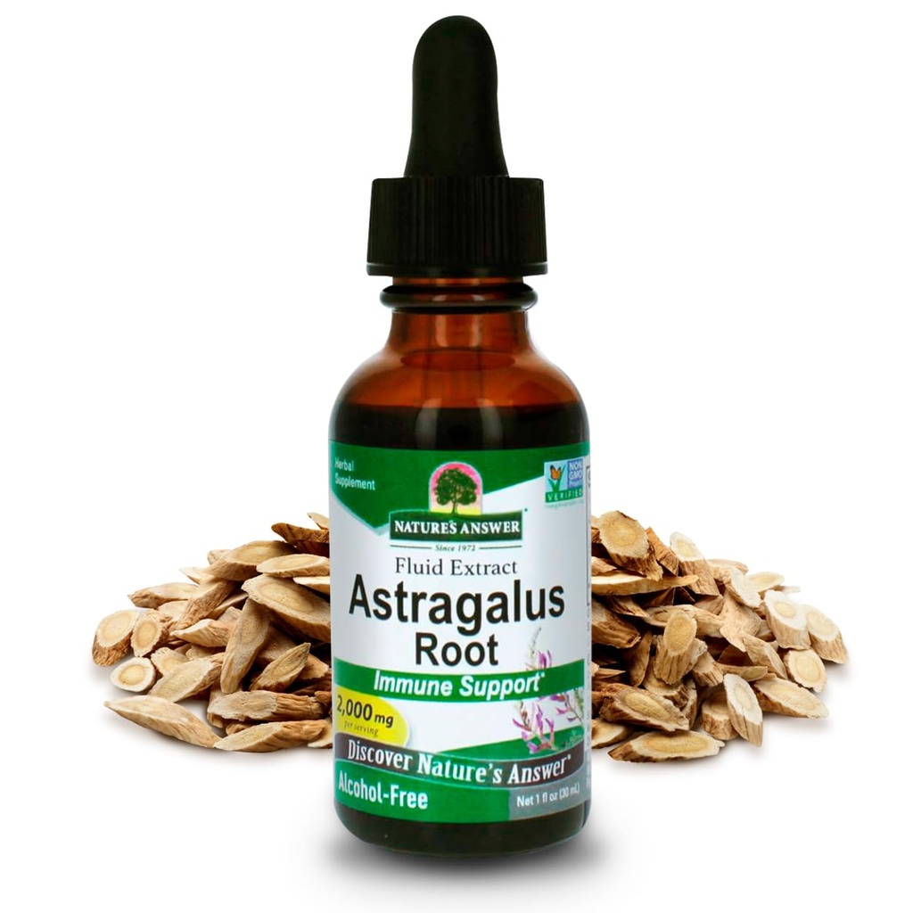 Nature's Answer Alcohol-Free Herbal Supplement, Astragalus Root, 2 Count