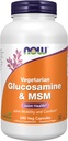 NOW Συμπληρώματα τροφίμων, γλυκοζαμίνη & MSM (GreenGrown® Glucosamine), χορτοφαγικά, 240 κάψουλες Veg