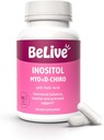 BeLive Myo-Inositol & D-Chiro Inositol Capsules - 90Ct I Inositol Supplement with Folic Acid Supplements for Woman, Optimal 40:1 Ratio (1)